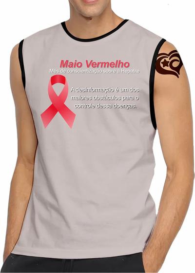 Imagem de Camiseta Regata Maio Vermelho MASCULINA Cinza
