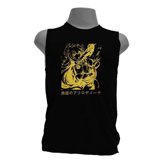 Imagem de Camiseta regata masculina - Cavaleiros do Zodíaco - Saint Seiya - Afrodite De Peixes.