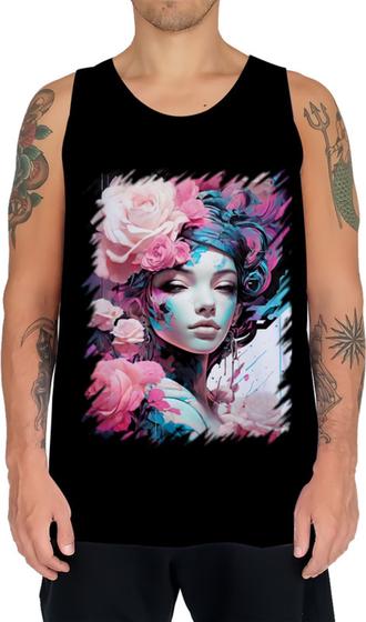 Imagem de Camiseta Regata Mulher de Rosas Paixão 10