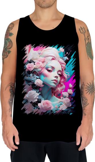 Imagem de Camiseta Regata Mulher de Rosas Paixão 4