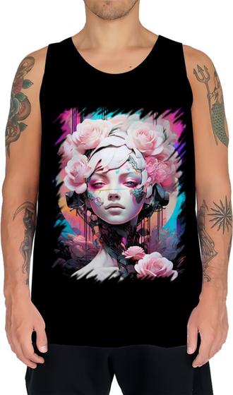 Imagem de Camiseta Regata Mulher de Rosas Paixão 5