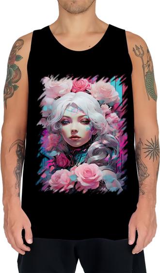 Imagem de Camiseta Regata Mulher de Rosas Paixão 6