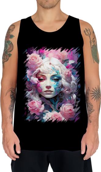 Imagem de Camiseta Regata Mulher de Rosas Paixão 8