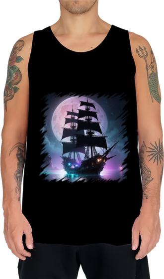 Imagem de Camiseta Regata Navio Pirata Fantasma Spectral Ship 4