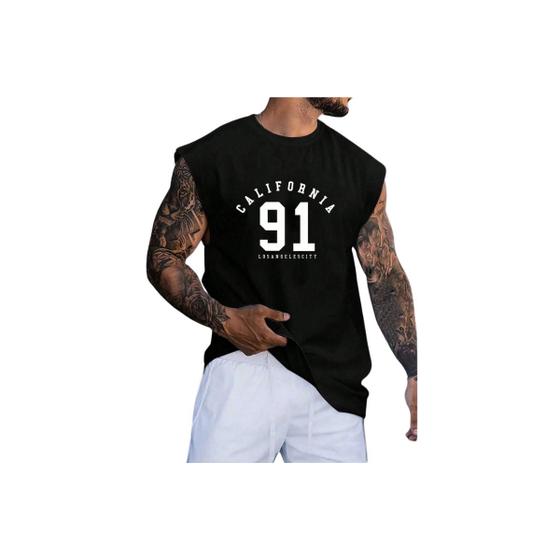 Imagem de camiseta regata oversized grande streetwear cali 91