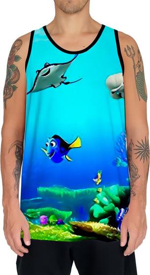 Imagem de Camiseta Regata Paisagem Fundo do Mar Peixes Animais HD 7