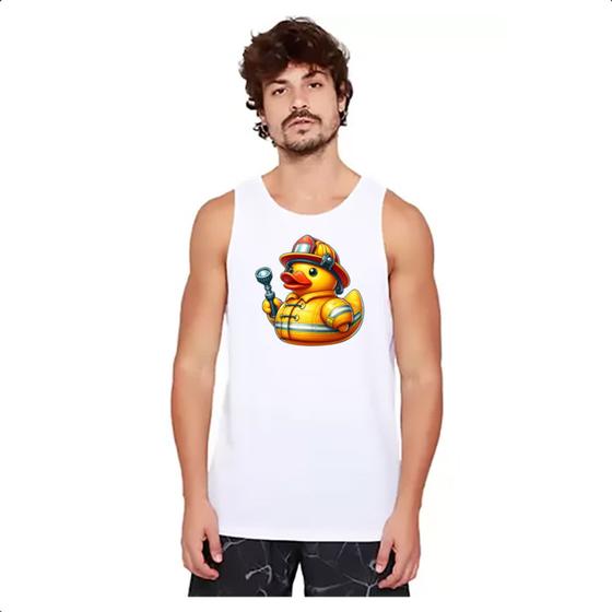 Imagem de Camiseta Regata Patinho de borracha Bombeiro