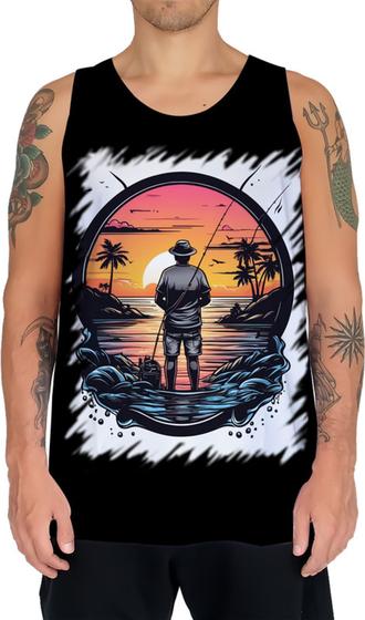 Imagem de Camiseta Regata Pesca Esportiva Pôr do Sol Peixes 17