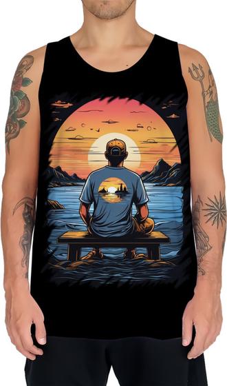 Imagem de Camiseta Regata Pesca Esportiva Pôr do Sol Peixes 19