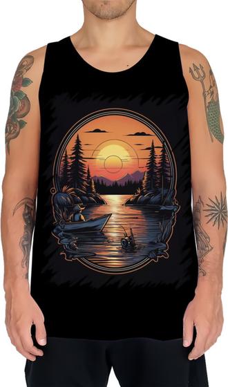 Imagem de Camiseta Regata Pesca Esportiva Pôr do Sol Peixes 24