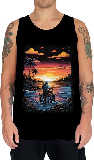 Imagem de Camiseta Regata Pesca Esportiva Pôr do Sol Peixes 9