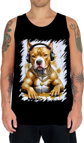 Imagem de Camiseta Regata Pitbull com Headphones 4