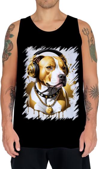 Imagem de Camiseta Regata Pitbull com Headphones 6