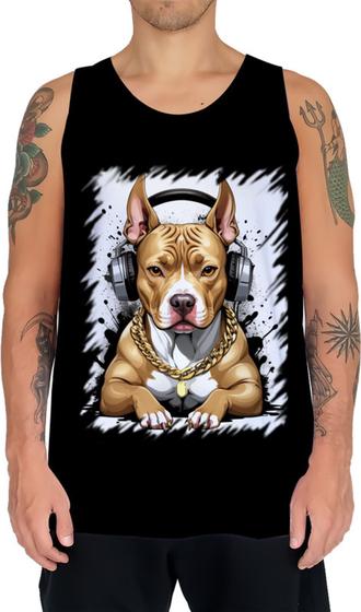 Imagem de Camiseta Regata Pitbull com Headphones 9