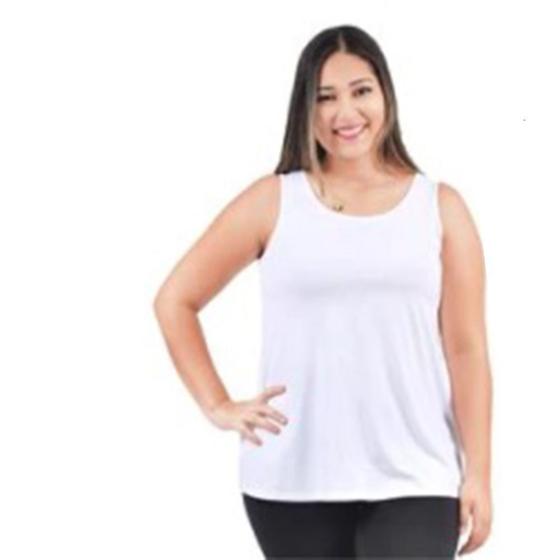Camiseta Regata Plus Size Feminina Camiseta Regata Plus Size