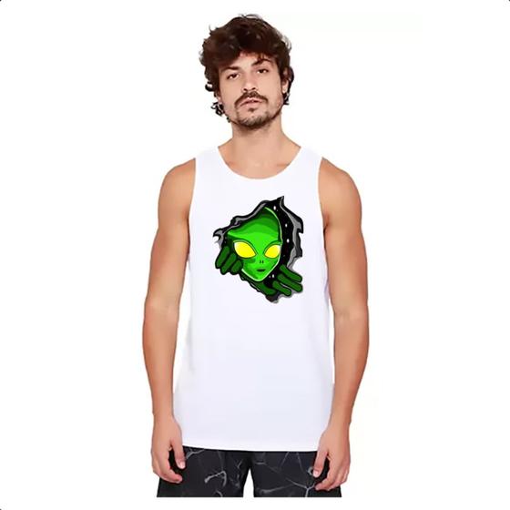 Imagem de Camiseta Regata Portal dimensional com alienigena