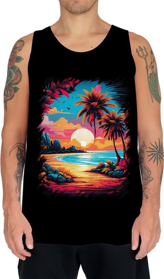 Imagem de Camiseta Regata Praia Paradisíaca Vintage 12