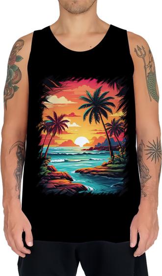 Imagem de Camiseta Regata Praia Paradisíaca Vintage 8