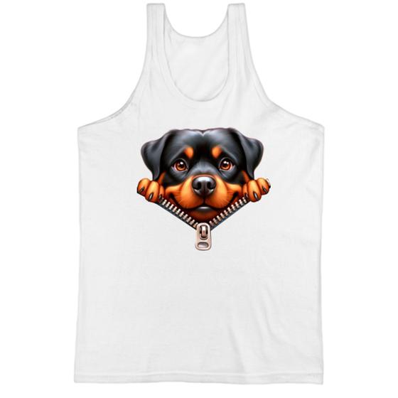 Imagem de Camiseta Regata Rottweiler no Ziper