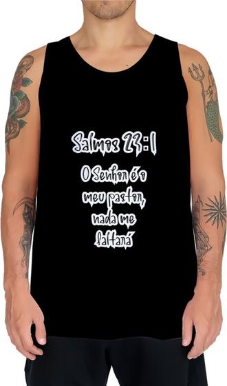 Imagem de Camiseta Regata Salmos 23 Deus Jesus Bíblia Gospel 2