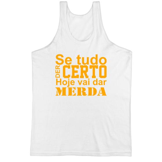 Imagem de Camiseta Regata Se tudo der certo hoje laranja