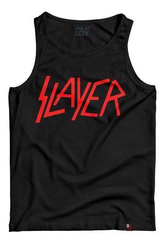 Imagem de Camiseta Regata Slayer Camisa Banda Metal Blusa Rock