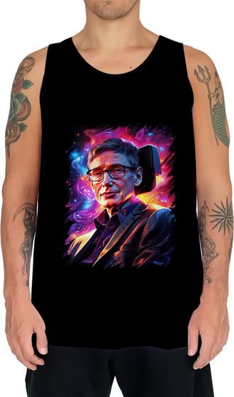 Imagem de Camiseta Regata Stephen Hawking Físico Brilhante Gênio 2