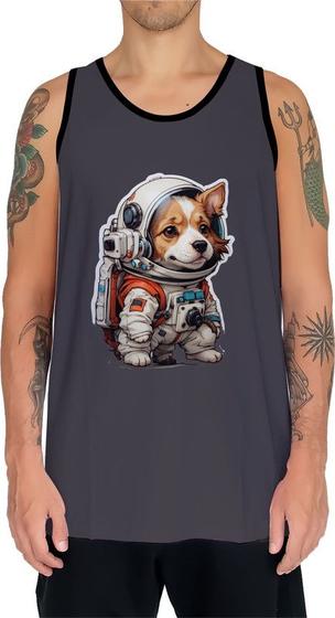 Imagem de Camiseta Regata Tshirt Cachorro Astronauta Cão Lua Marte 3