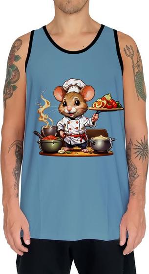 Imagem de Camiseta Regata Tshirt Chefe Rato Cozinheiro Cozinha 1