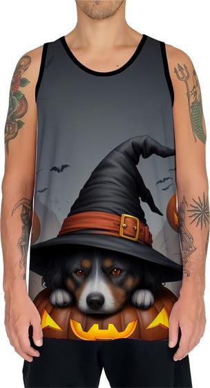 Imagem de Camiseta Regata Tshirt Halloween Cachorros Fofos Fantasia 1