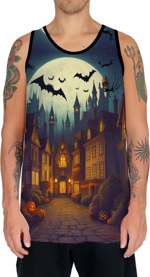 Imagem de Camiseta Regata Tshirt Halloween Cenário Castelo Terror 6