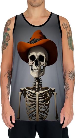 Imagem de Camiseta Regata Tshirt Halloween Esqueletos Caveiras HD 7