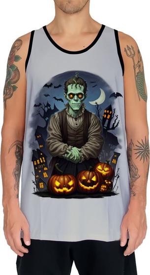 Imagem de Camiseta Regata Tshirt Halloween Frankenstein Zombi Susto 3