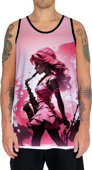 Imagem de Camiseta Regata Tshirt Instrumento Saxofone Saxofonista HD 2