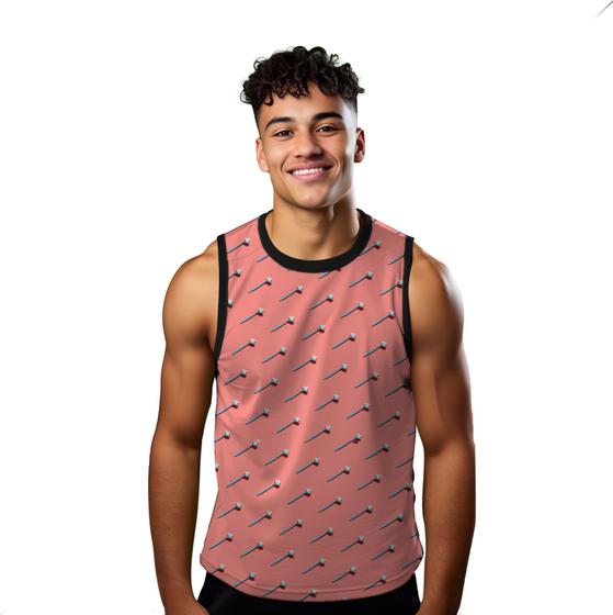 Imagem de Camiseta Regata Verão Estilo Moda Praia Escovas Dente Higiene Cartoon 1510