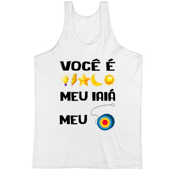 Imagem de Camiseta Regata Voce e luz meu iaia meu ioio