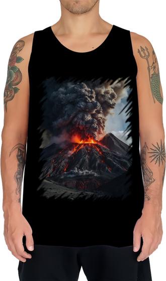 Imagem de Camiseta Regata Vulcão em Erupção Destruição 1