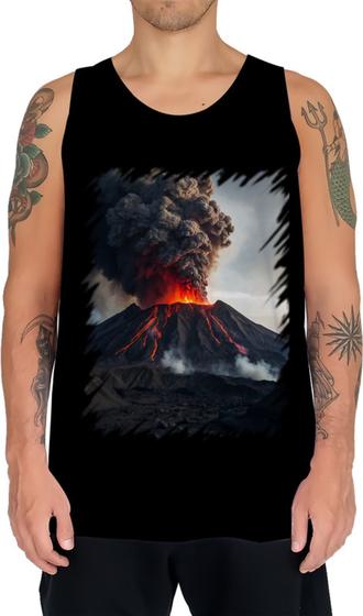 Imagem de Camiseta Regata Vulcão em Erupção Destruição 7