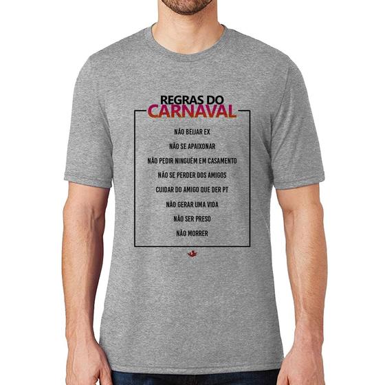 Imagem de Camiseta Regras do carnaval - Foca na Moda