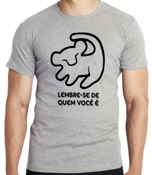 Imagem de Camiseta Rei Leão Simba Lembre-se de quem você é Blusa criança infantil juvenil adulto camisa tamanhos
