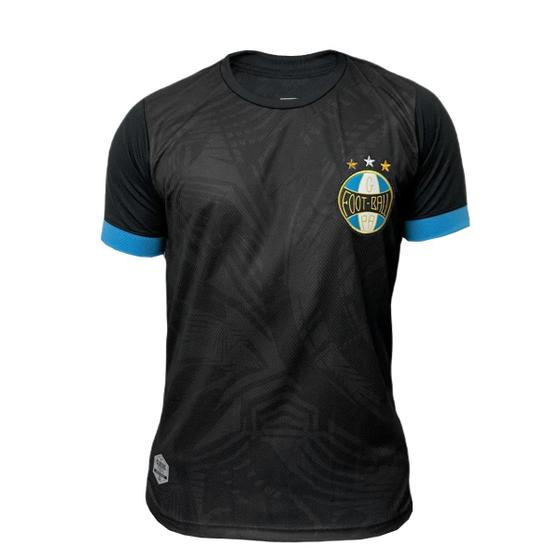 Imagem de Camiseta Retrô Mania Grêmio Classic DC003 Masculino - Preto