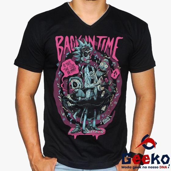 Imagem de Camiseta Rick e Morty 100% Algodão Geeko