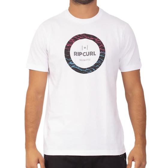 Imagem de Camiseta Rip Curl Circle 10M Filter WT23 Masculina Branco