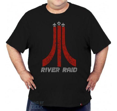 Imagem de Camiseta River Raid Plus Size Geek Retrô Clássicos Anos 80