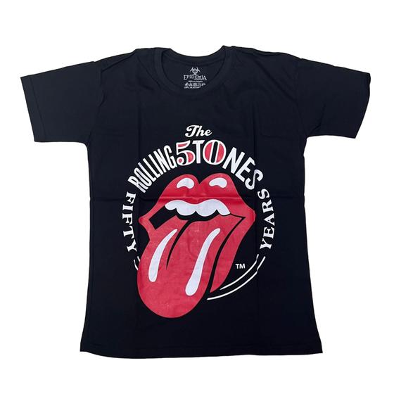 Imagem de Camiseta Rolling Stones Logo Blusa Adulto Unissex Banda de Rock Epi044