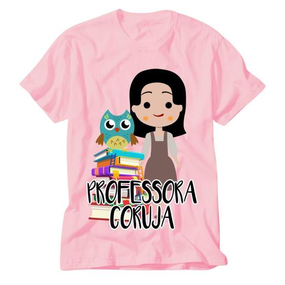 Imagem de Camiseta Rosa Educação Infantil Professora Raiz com amor