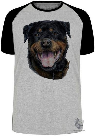 Imagem de Camiseta Rottweiler língua Blusa Plus Size extra grande adulto ou infantil
