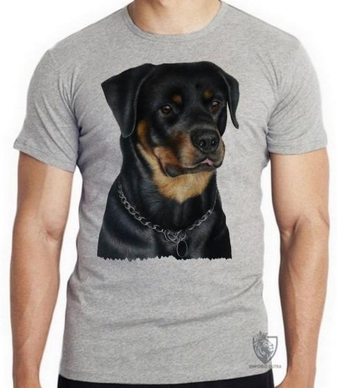 Imagem de Camiseta Rottweiler sério Blusa criança infantil juvenil adulto camisa tamanhos
