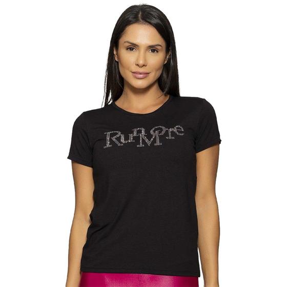 Imagem de Camiseta Run More Relax Strass Feminina