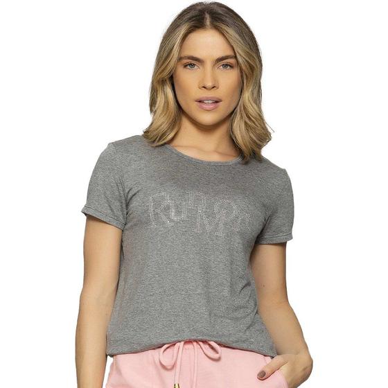 Imagem de Camiseta Run More Relax Strass Feminina